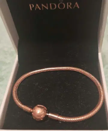 Pandora 로즈 골드 팔찌 17cm