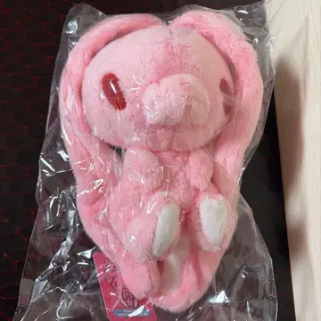 범용 토끼 좌정 봉제 인형 핑크