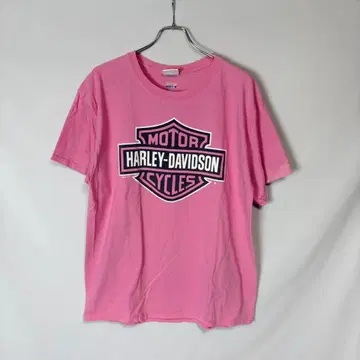 HARLEY-DAVIDSON Hanes BEEFY-T 셔츠 핑크 L