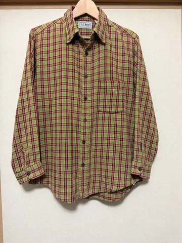 L.L.Bean 엘엘빈 90s 체크 셔츠 플란넬 셔츠 USA 제조