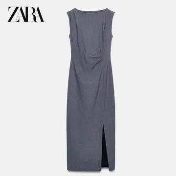 ZARA 핏 미디 원피스 xs 그레이