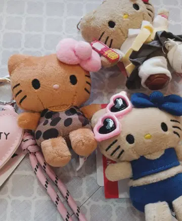 일광화상 키티 Elura 레오파드 무늬 마스코트 키 참 키링