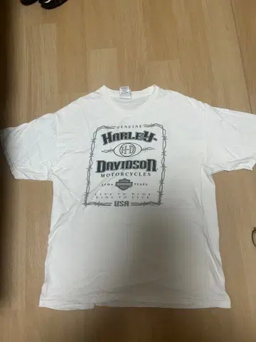 Harley-Davidson T셔츠 L 사이즈 화이트
