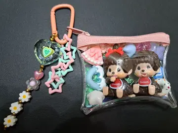 몬치치 가챠 파우치형 키링