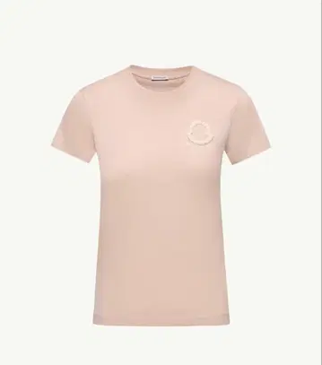 MONCLER 베이지 반팔 T셔츠