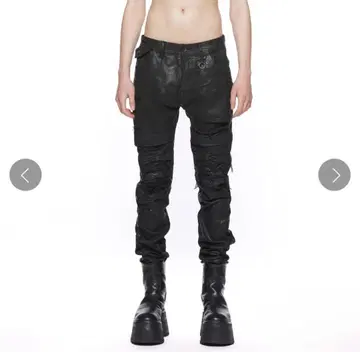 JULIUS Destroyed Biker Pants 율리우스 팬츠