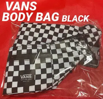 VANS 바디백 블랙 ken yokoyama 체크 무늬 남성용 여성용