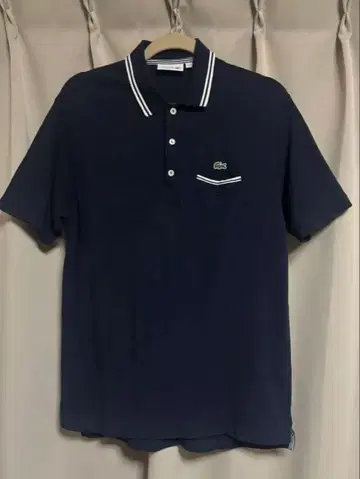 LACOSTE 라코스테 네이비 피케 셔츠 반팔 상의