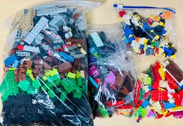LEGO 미니 피규어와 블록 부품 세트 일괄