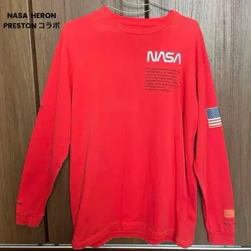 NASA HERON PRESTON 콜라보 남성용 M 사이즈 롱 T셔츠
