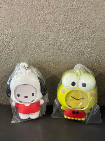 산리오 얼굴 끼우기 키링 미사용 새상품 포차코 케로피