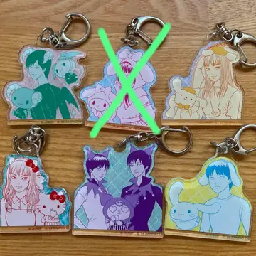 이토 준지 x 산리오 트레이딩 아크릴 키링 마네코 5개 세트