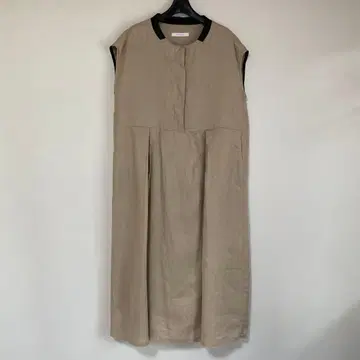 폰데샤론 베이지 계열 린넨 100% 원피스 DMW