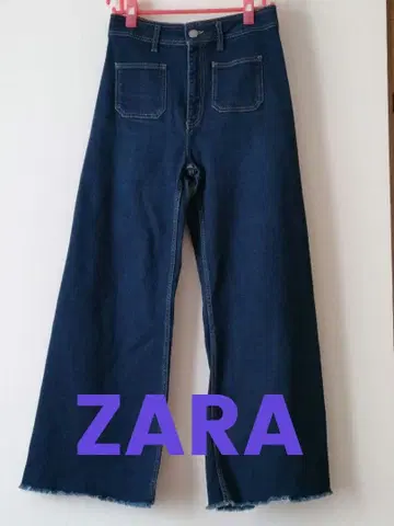 ZARA THE PATCH POCKETS MARINE STRAIGHT