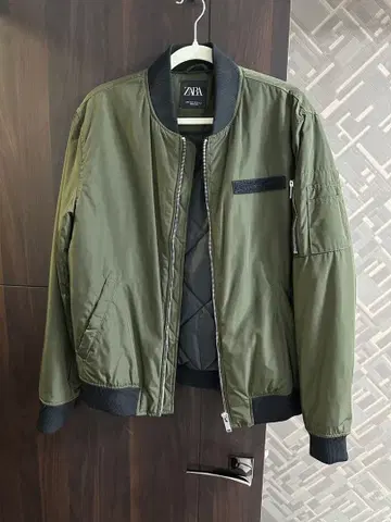 ZARA 올리브 그린 블루종 M