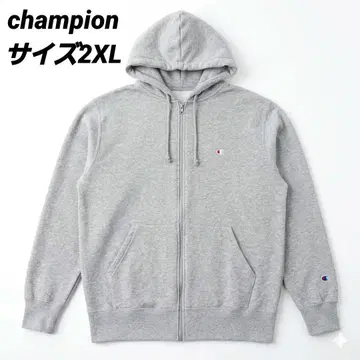 champion 챔피온 집업 속기모 후드 맨투맨 그레이