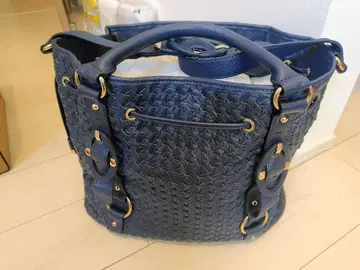 새상품급 REISS 2way 숄더백 핸드백 가죽 뜨개질