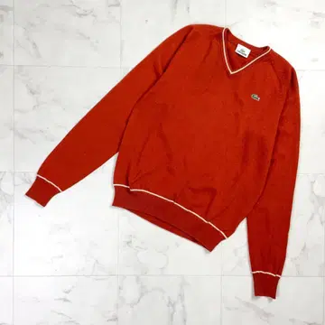 LACOSTE 라코스테 니트 스웨터 오렌지 사이즈 3*ND246