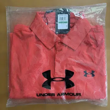 UNDER ARMOUR UA 폴로 오렌지 LG/GG 미개봉 새상품!