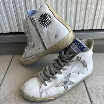 Golden Goose GGDB 화이트 하이컷 스니커즈