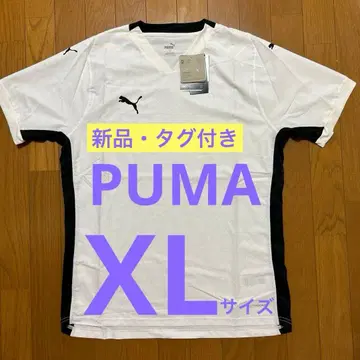 [ 새상품 택 포함 ] PUMA 화이트 V넥 T셔츠