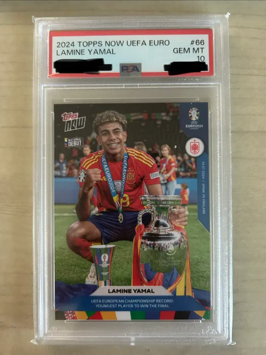 Topps Now 라민 야말 유로2024 PSA10 루키카드