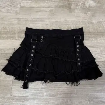 미니 스커트 블랙 펑크 y2k 지뢰 서브컬쳐
