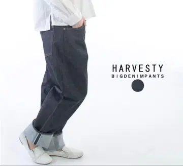 새상품급 HARVESTY 하베스티 빅 데님 팬츠