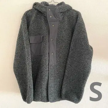 GU ENGINEERED GARMENTS 보아 플리스 스냅 후드티 S