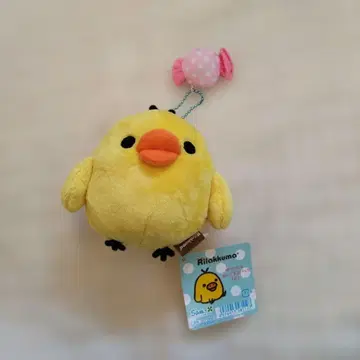택 포함 리락쿠마 키이로이토리 접이식 봉제 인형 에코백