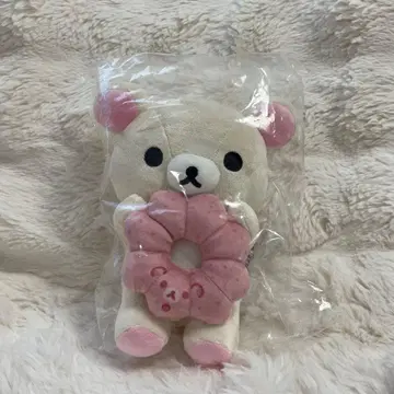 코리락쿠마 도넛 퐁퐁 봉제 인형 퐁데 스트로베리