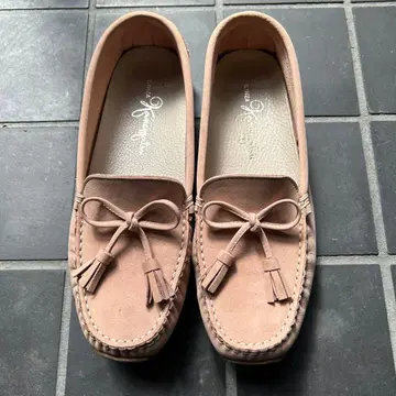 긴자 카네마츠 가죽 모카신 신발
