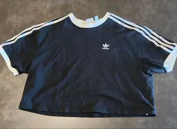 아디다스 반팔 T셔츠 3-STRIPES LOOSE CROP T