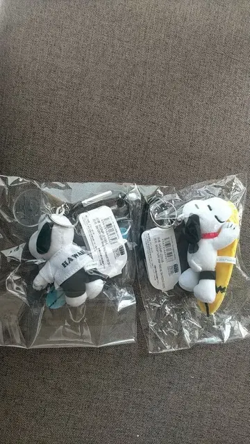 스누피 서핑 키링 2개 세트