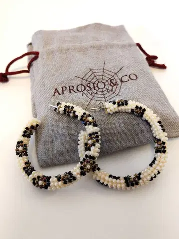 APROSIO&CO 비즈 후프 귀걸이