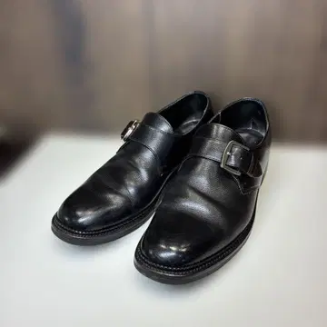 리갈 2321 싱글 몽크 주름 가죽 블랙 25 EE 비브람