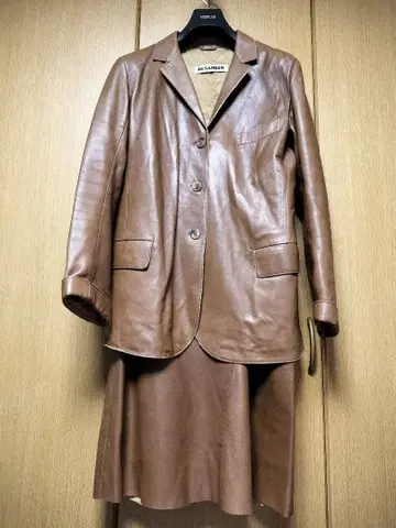 본인기 빈티지 JIL SANDER 질 샌더 가죽 스커트 세트