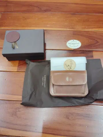 레어! 로부스타 가죽 POP 풀 코도반 내추럴 호윈 스탬프