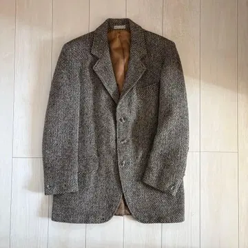해리스 트위드 90s 테일러드 자켓