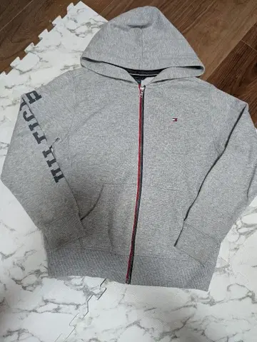 타미힐피거 TOMMYHILFIGER 지퍼 그레이 후드티
