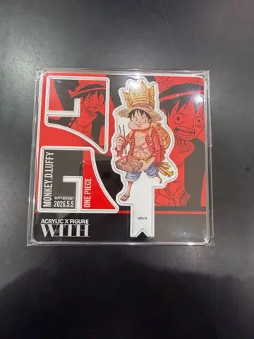 [ ONE PIECE ] 생일 아크릴 'X' 피규어 몽키 D 루피
