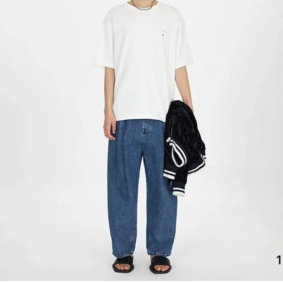 ANOTHERYOUTH】3 layered destroyed jeans ANOTHERYOUTH】3 layered