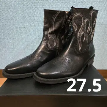 새상품 Vintage Flame 집업 웨스턴 부츠 27.5