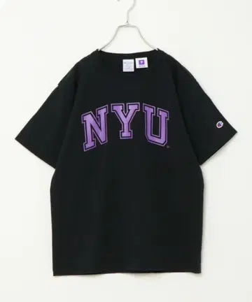 Champion NYU 티셔츠 XL 블랙 T1011