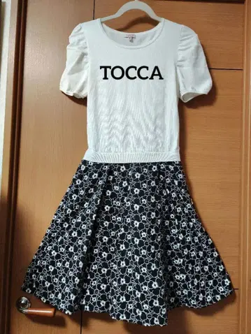 TOCCA 토카 꽃무늬 자수 이소재 원피스 M
