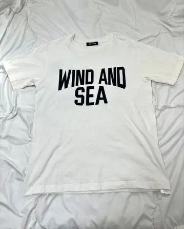 WIND AND SEA 로고T셔츠 화이트 L사이즈 빅로고