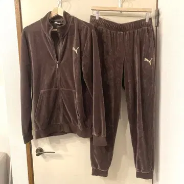 푸마 PUMA 벨로아 셋업 저지 M 브라운
