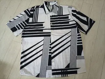 레어/ZARA/자라/올 패턴/셔츠/디자이너/상의/남성용/반팔