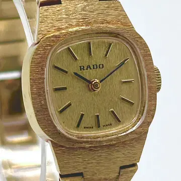 [ 작동 ] RADO 수동 와인딩 시계 골드 빈티지 여성용 남성용