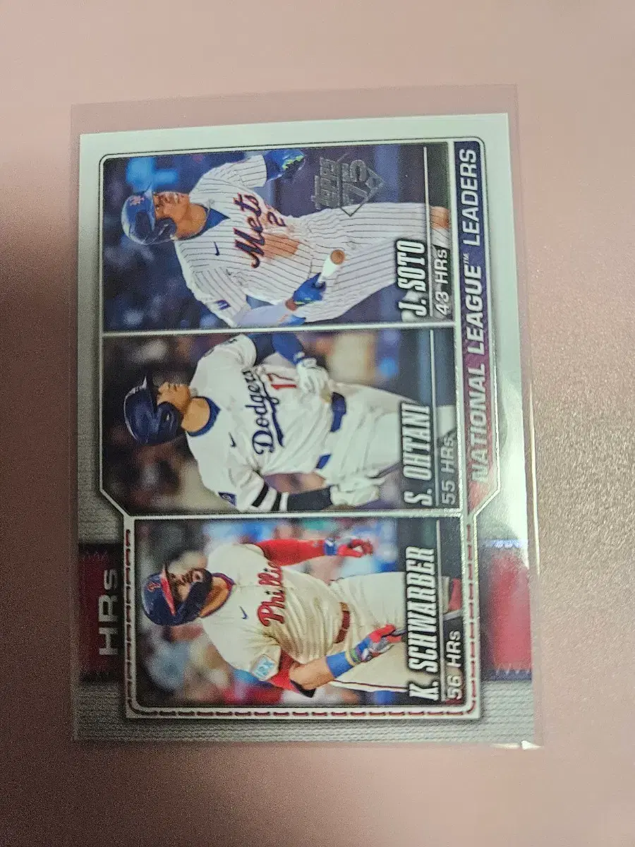 오타니 2026 Topps 홈런 리더 슈와버 소토